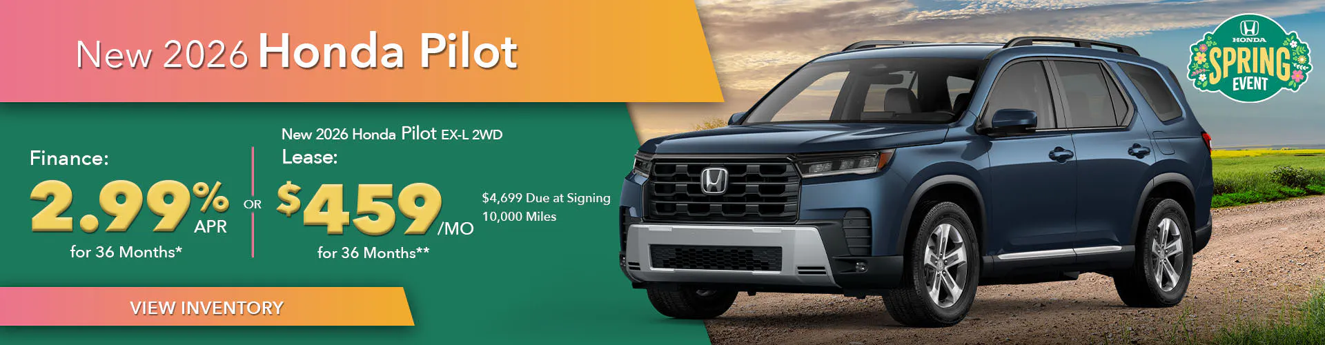 New 2026 Honda Pilot