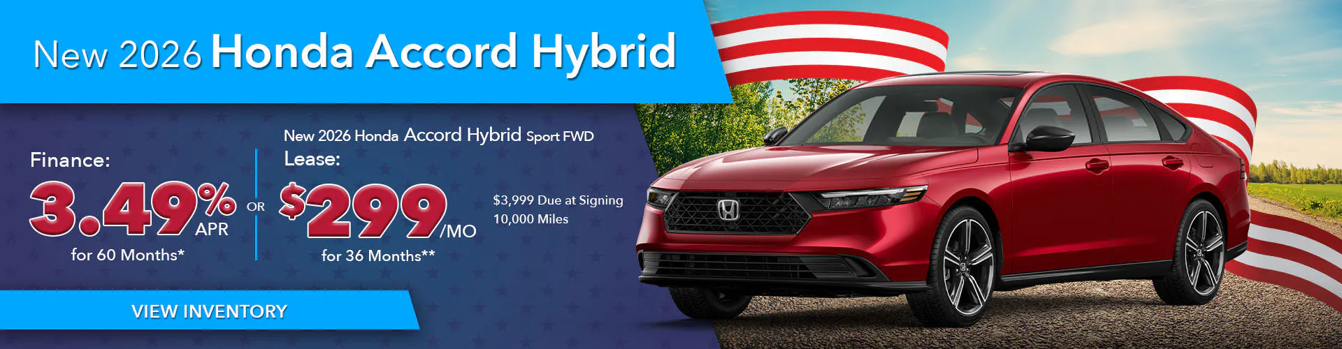 New 2026 Honda Accord Hybrid