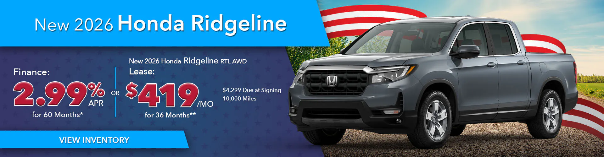 New 2026 Honda Ridgeline