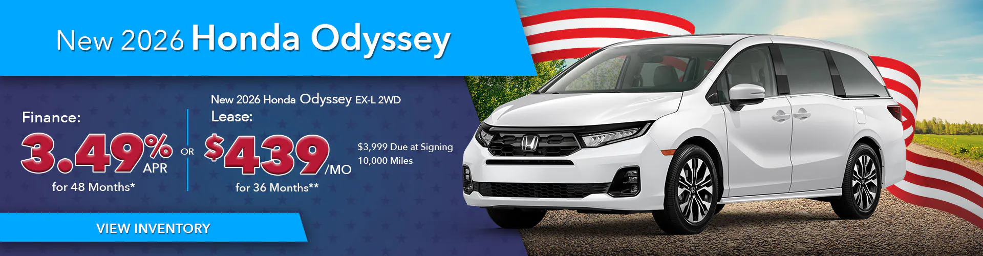 New 2026 Honda Odyssey