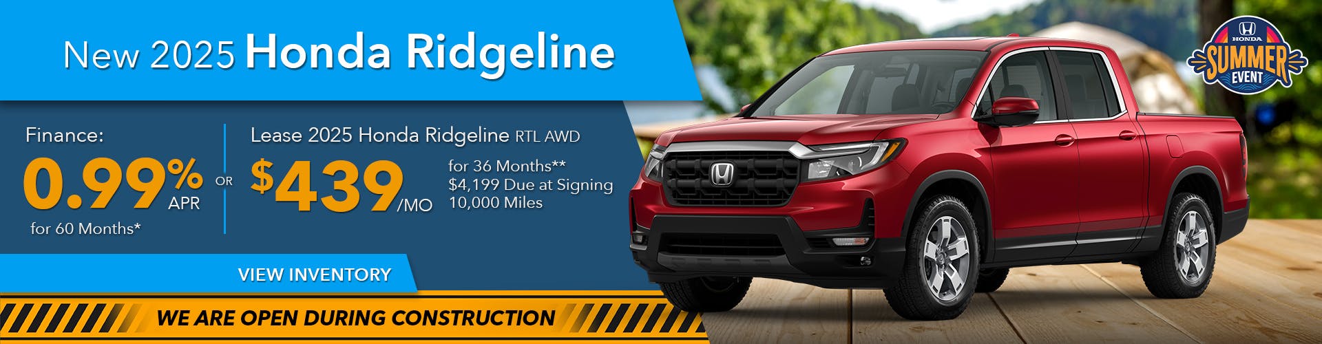 DA_Aug_New 2025 Honda Ridgeline