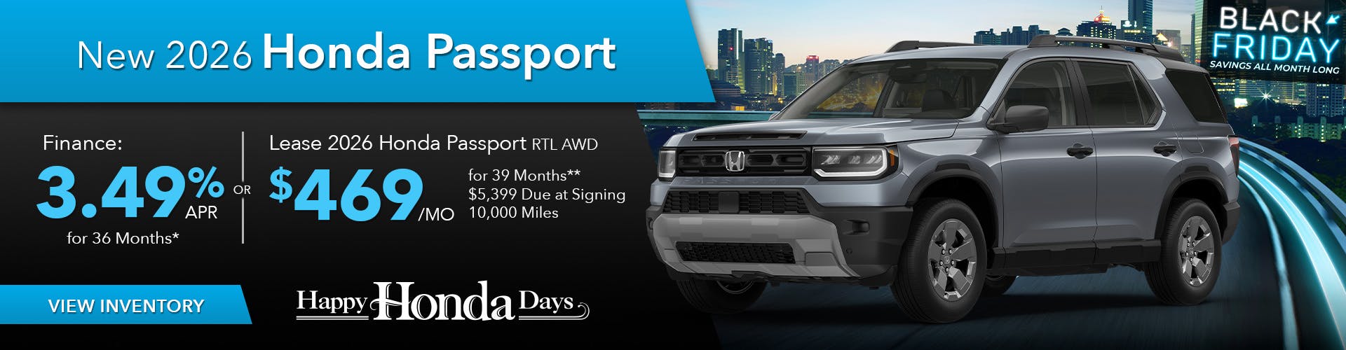 New 2026 Honda Passport