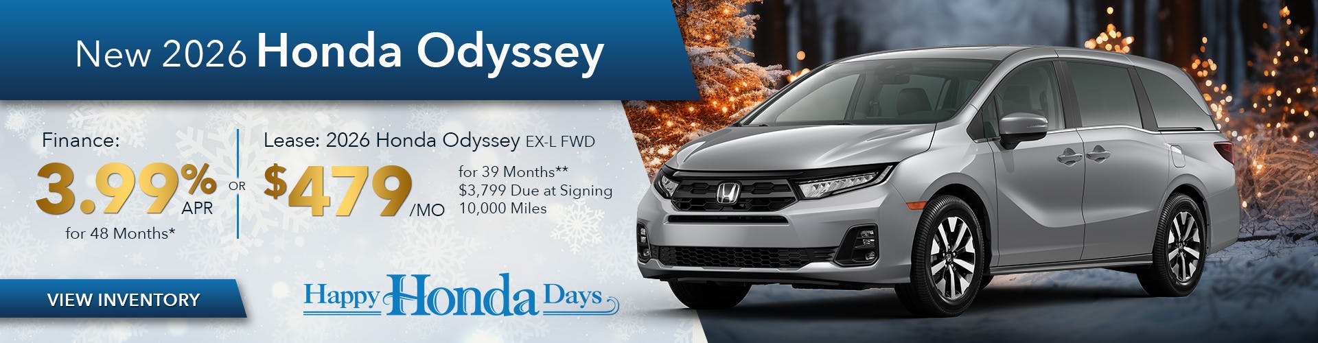 New 2026 Honda Odyssey