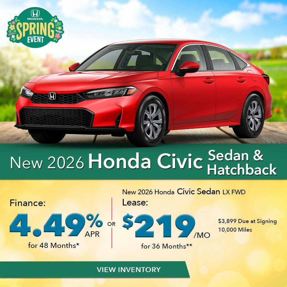 New 2026 Honda Civic Sedan & Hatchback