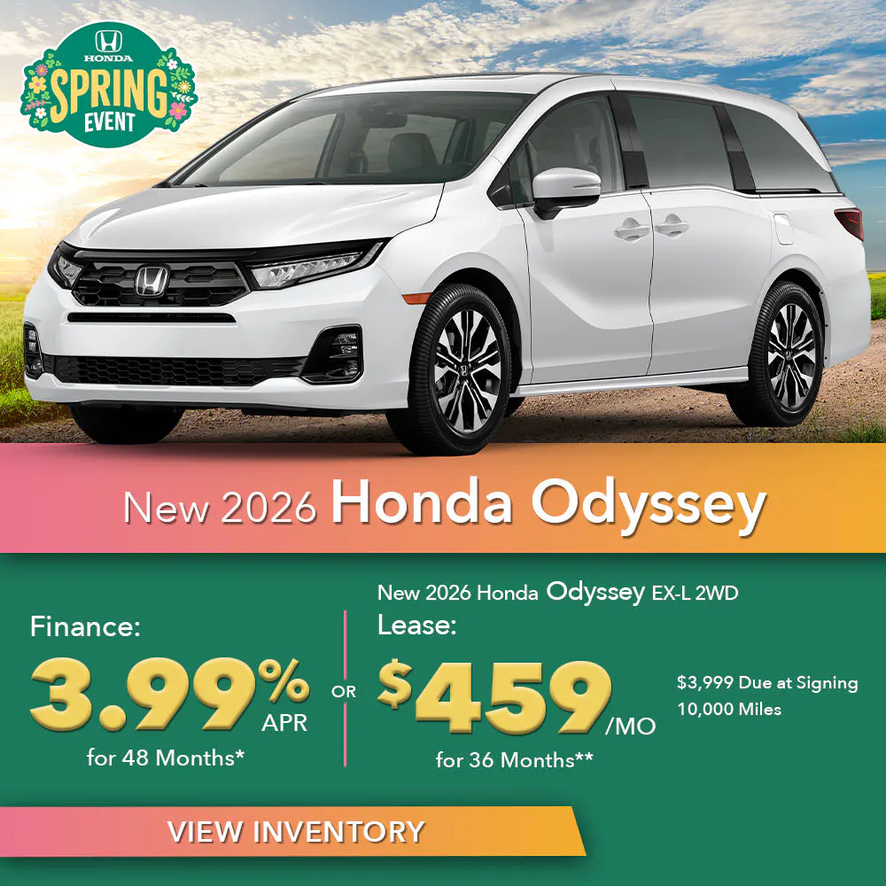 New 2026 Honda Odyssey Models