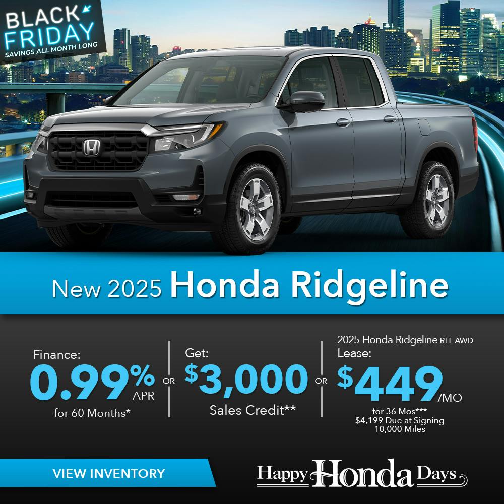 New 2025 Honda Ridgeline