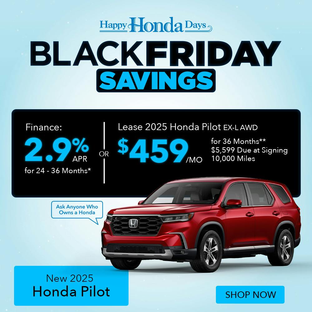 New 2025 Honda Pilot 2.9% APR