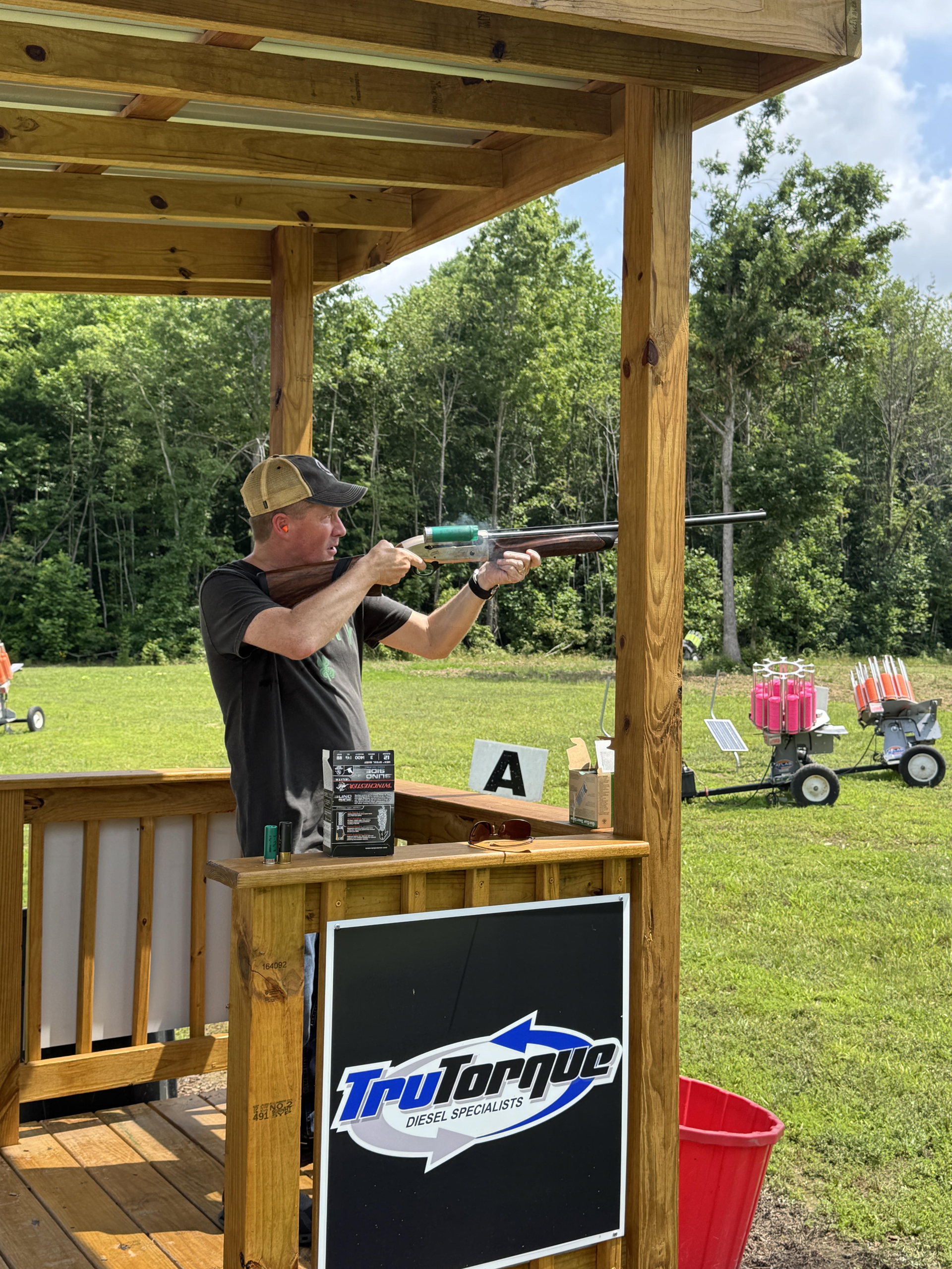 clay shoot target practice