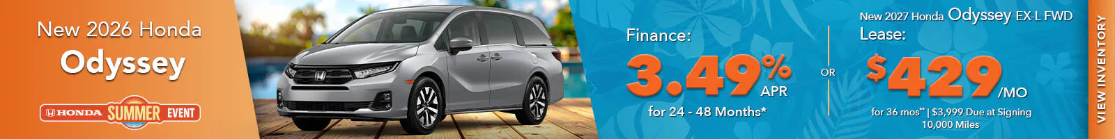 New 2026 Honda Odyssey