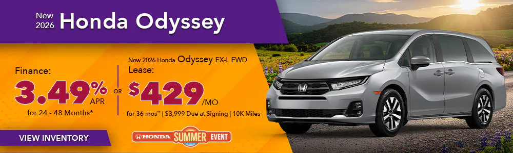 New 2026 Honda Odyssey | Shottenkirk Honda Huntsville