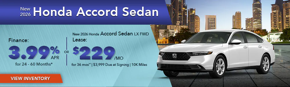 New 2026 Honda Accord Sedan OR New 2026 Honda Accord Sedan LX FWD | Shottenkirk Honda Huntsville