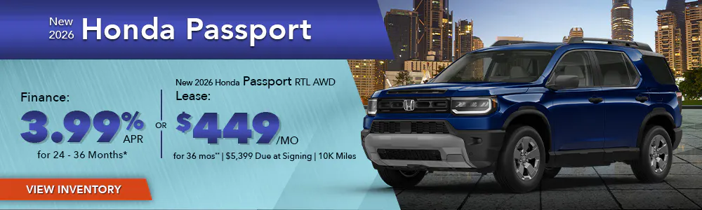 New 2026 Honda Passport OR New 2026 Honda Passport RTL AWD | Shottenkirk Honda Huntsville
