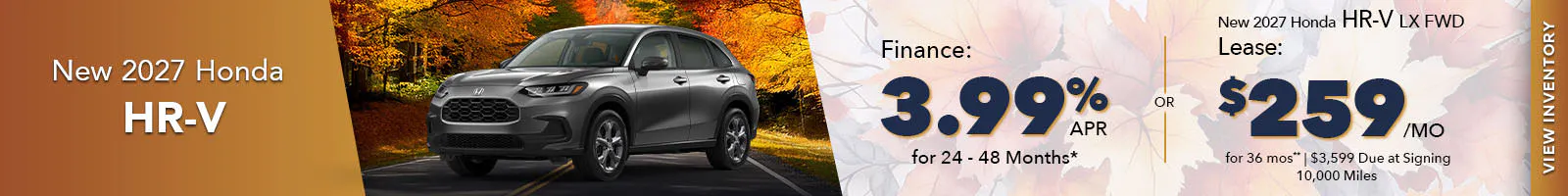 New 2027 Honda HR-V OR New 2027 Honda HR-V LX FWD