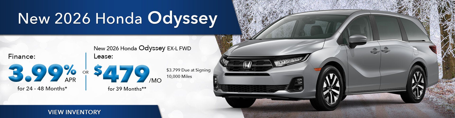 New 2026 Honda Odyssey