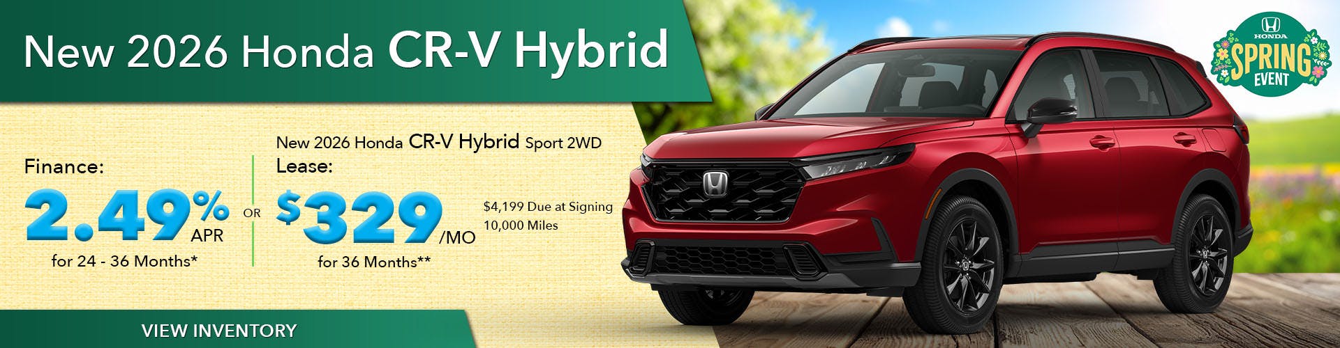 New 2026 Honda CR-V Hybrid