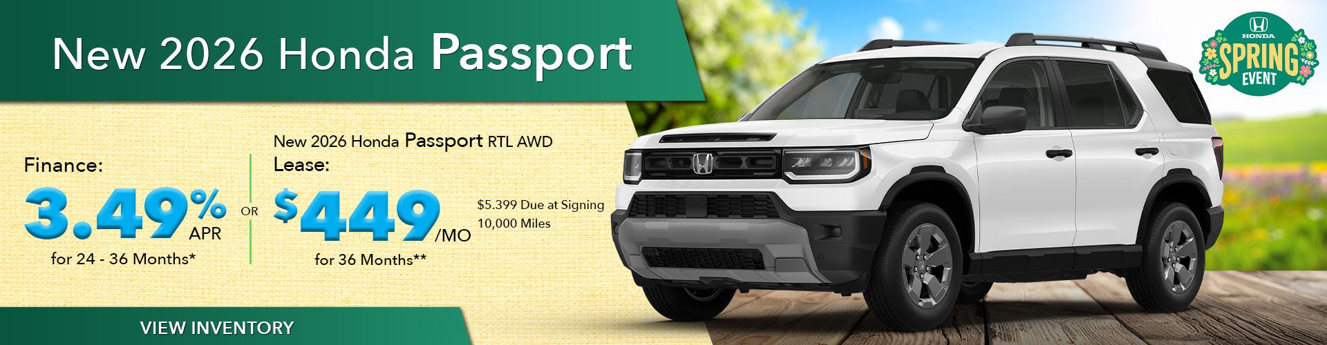 New 2026 Honda Passport