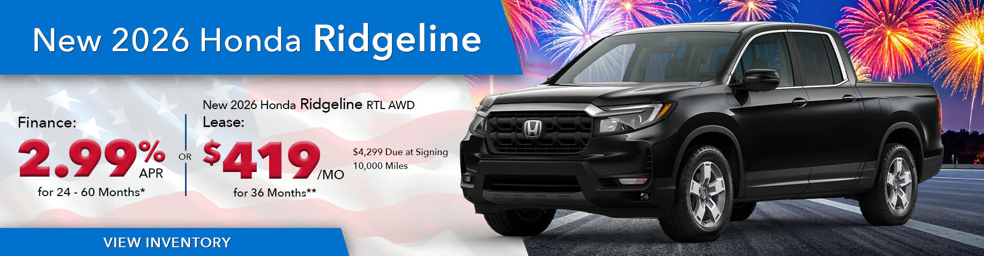 New 2026 Honda Ridgeline