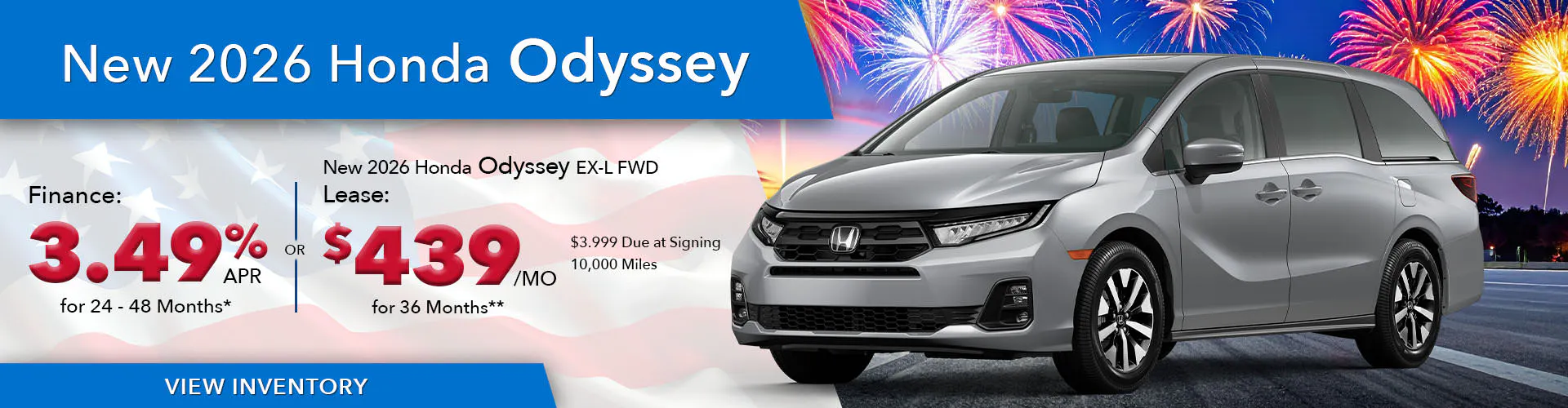 New 2026 Honda Odyssey