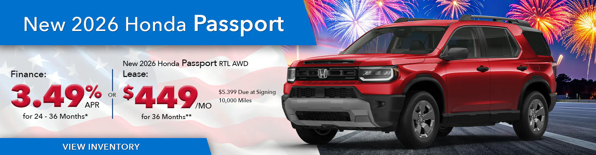New 2026 Honda Passport