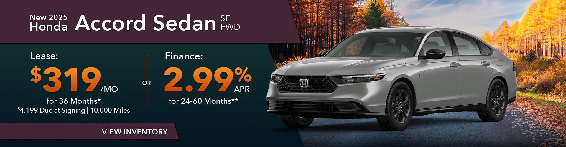 DA_Sept_New 2025 Honda Accord Sedan SE FWD