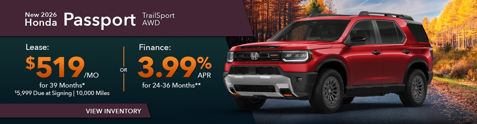 DA_Sept_New 2026 Honda Passport Trail Sport AWD