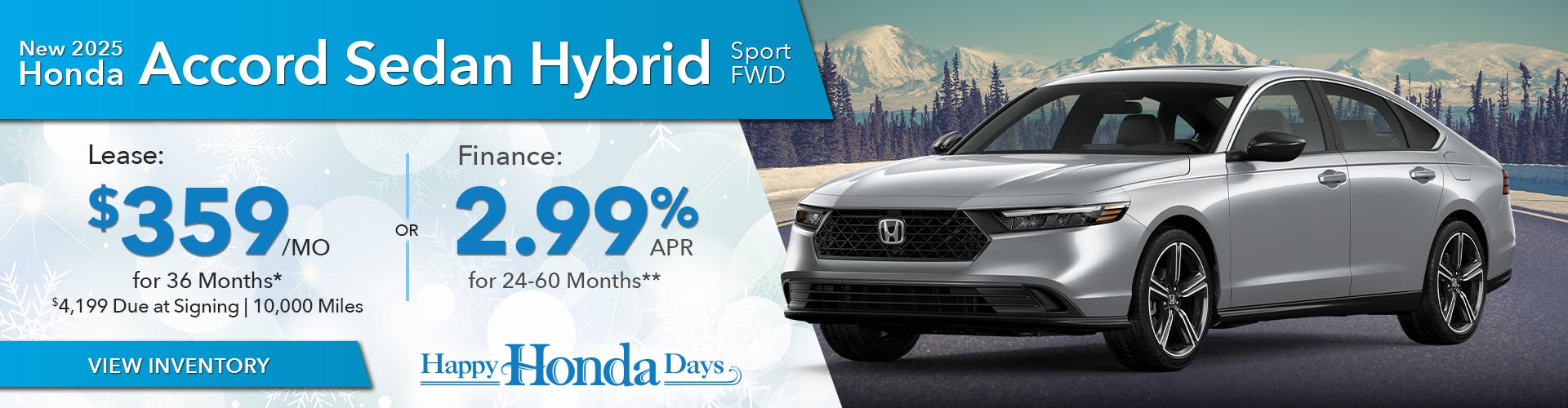 New 2025 Honda Accord Sedan Hybrid Sport FWD