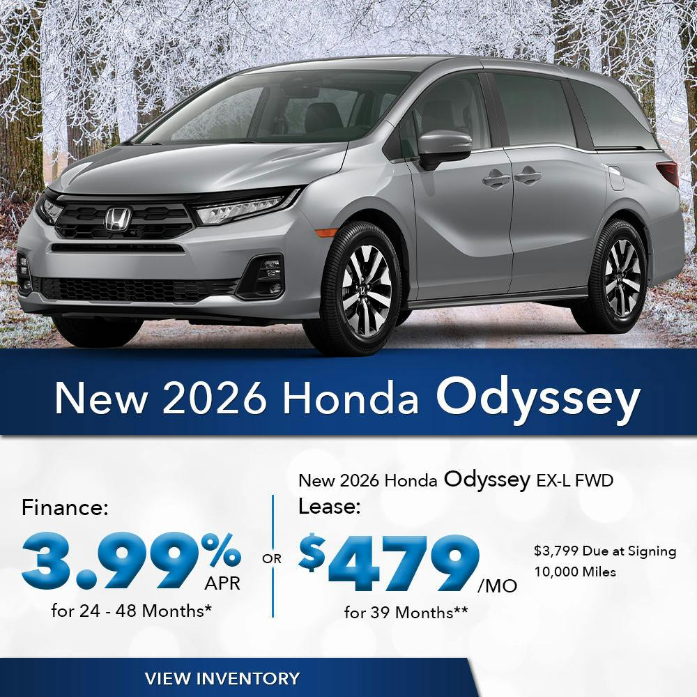 New 2026 Honda Odyssey