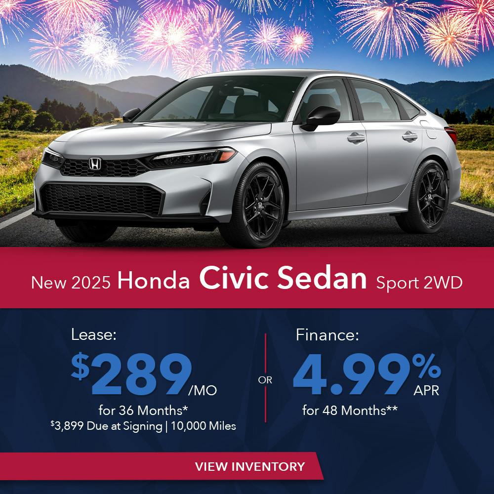 New 2025 Honda Civic Sedan Sport 2WD