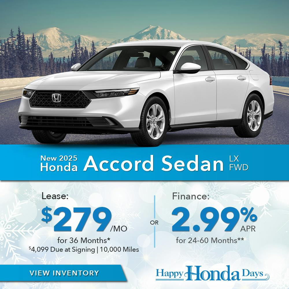 New 2025 Honda Accord Sedan LX FWD
