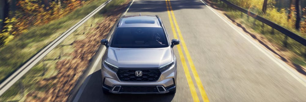 Silver Honda CR-V Hybrid