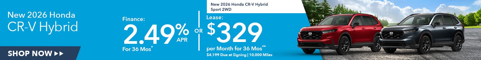 New 2026 Honda CR-V Hybrid OR New 2026 Honda CR-V Hybrid Sport 2WD