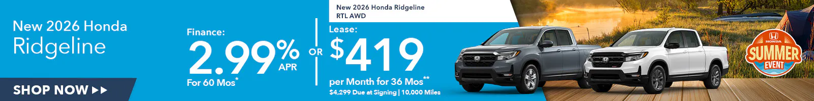 New 2026 Honda Ridgeline OR New 2026 Honda Ridgeline RTL AWD