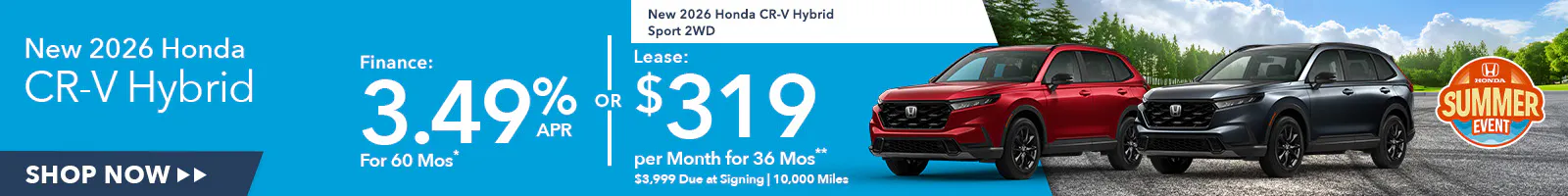 New 2026 Honda CR-V Hybrid OR New 2026 Honda CR-V Hybrid Sport 2WD
