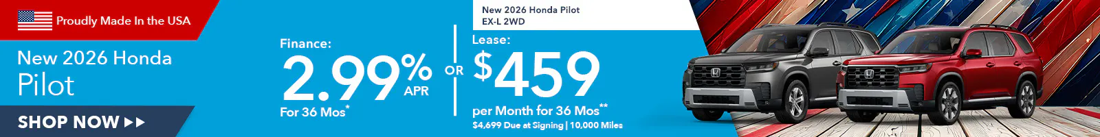 New 2026 Honda Pilot OR New 2026 Honda Pilot EX-L 2WD