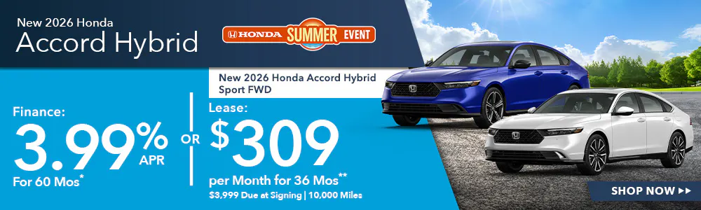 New 2026 Honda Accord Hybrid OR New 2026 Honda Accord Hybrid Sport FWD | Shottenkirk Honda Rome