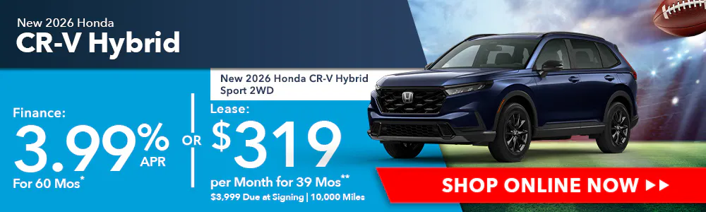 New 2026 Honda CR-V Hybrid OR New 2026 Honda CR-V Hybrid Sport 2WD | Shottenkirk Honda Rome