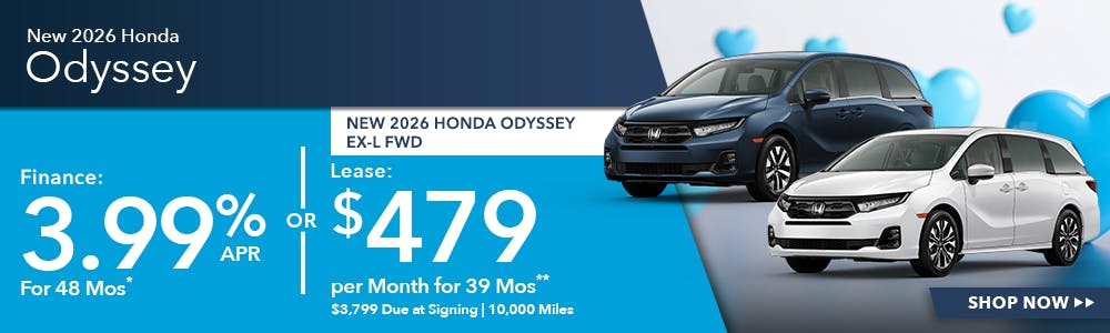 New 2026 Honda Odyssey OR New 2026 Honda Odyssey EX-L FWD | Shottenkirk Honda Rome