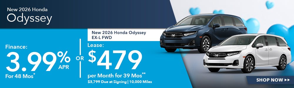 New 2026 Honda Odyssey OR New 2026 Honda Odyssey EX-L FWD | Shottenkirk Honda Rome