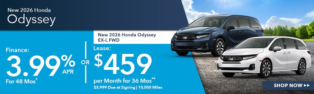 New 2026 Honda Odyssey OR New 2026 Honda Odyssey EX-L FWD | Shottenkirk Honda Rome