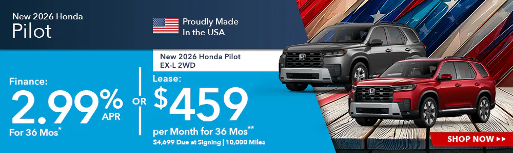 New 2026 Honda Pilot OR New 2026 Honda Pilot EX-L 2WD | Shottenkirk Honda Rome
