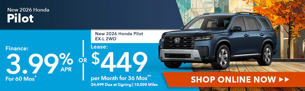 New 2026 Honda Pilot OR New 2026 Honda Pilot EX-L 2WD | Shottenkirk Honda Rome