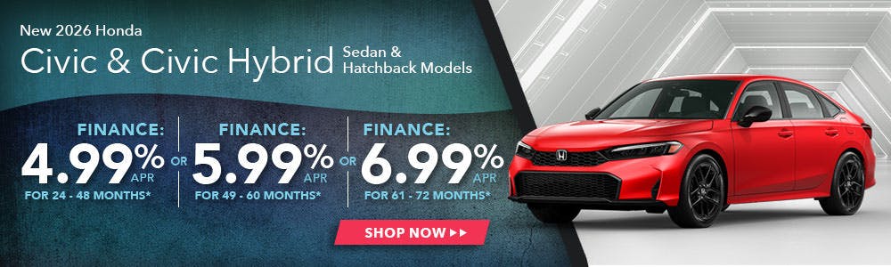 New 2026 Honda Civic and Civic Hybrid | Shottenkirk Honda Rome
