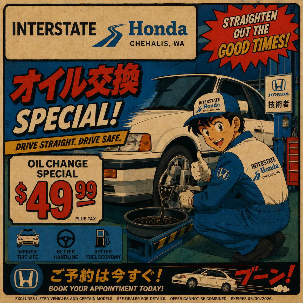 Engine Oil Change Special | Interstate Honda