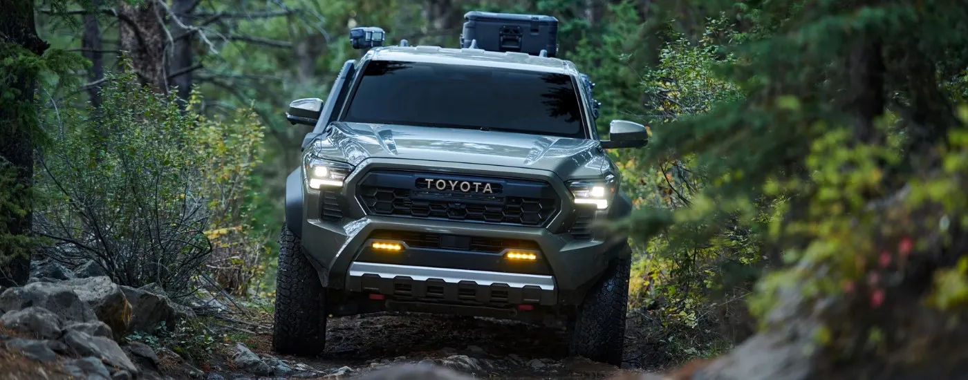 Green 2024 Toyota Tacoma Trailhunter for sale near Mustang off-roading