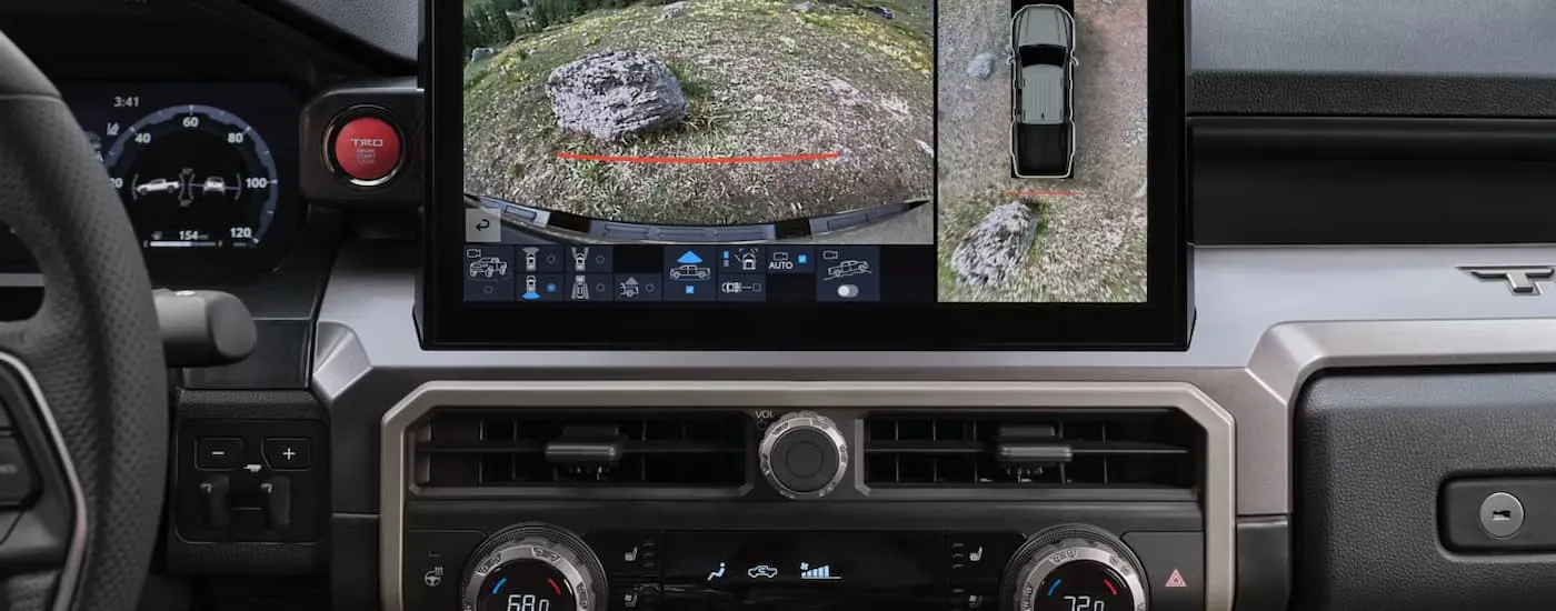 Infotainment screen in a 2026 Toyota Tacoma