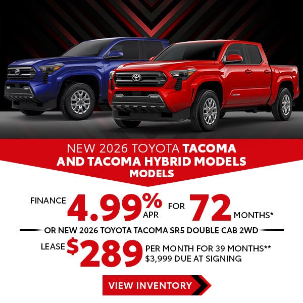 New 2026 Toyota Tacoma and Tacoma Hybrid Models OR New 2026 Toyota Tacoma SR5 Double Cab 2WD | Jim Norton Toyota OKC