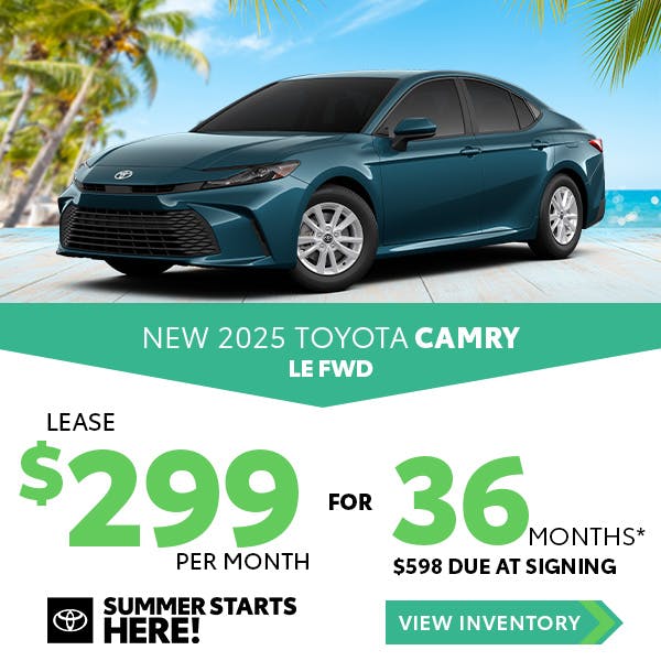 New 2025 Toyota Camry LE FWD | Jim Norton Toyota OKC