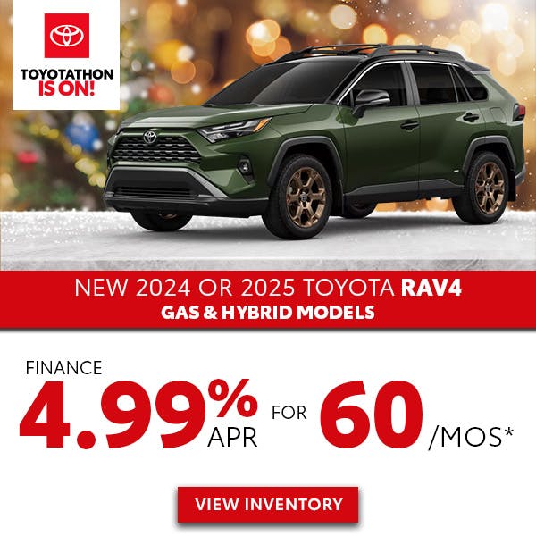 New 2024 or 2025 Toyota RAV4 Gas & Hybrid – 4.99% APR | Jim Norton Toyota OKC