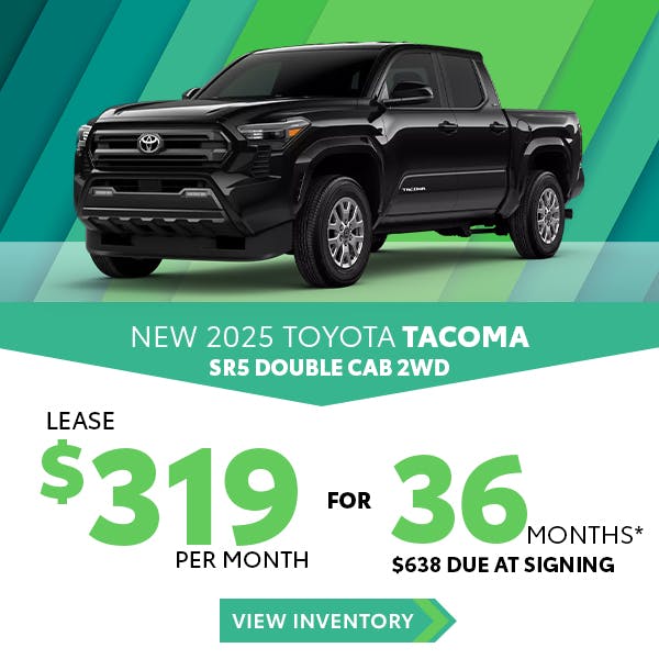 New 2025 Toyota Tacoma SR5 Lease $319 | Jim Norton Toyota OKC