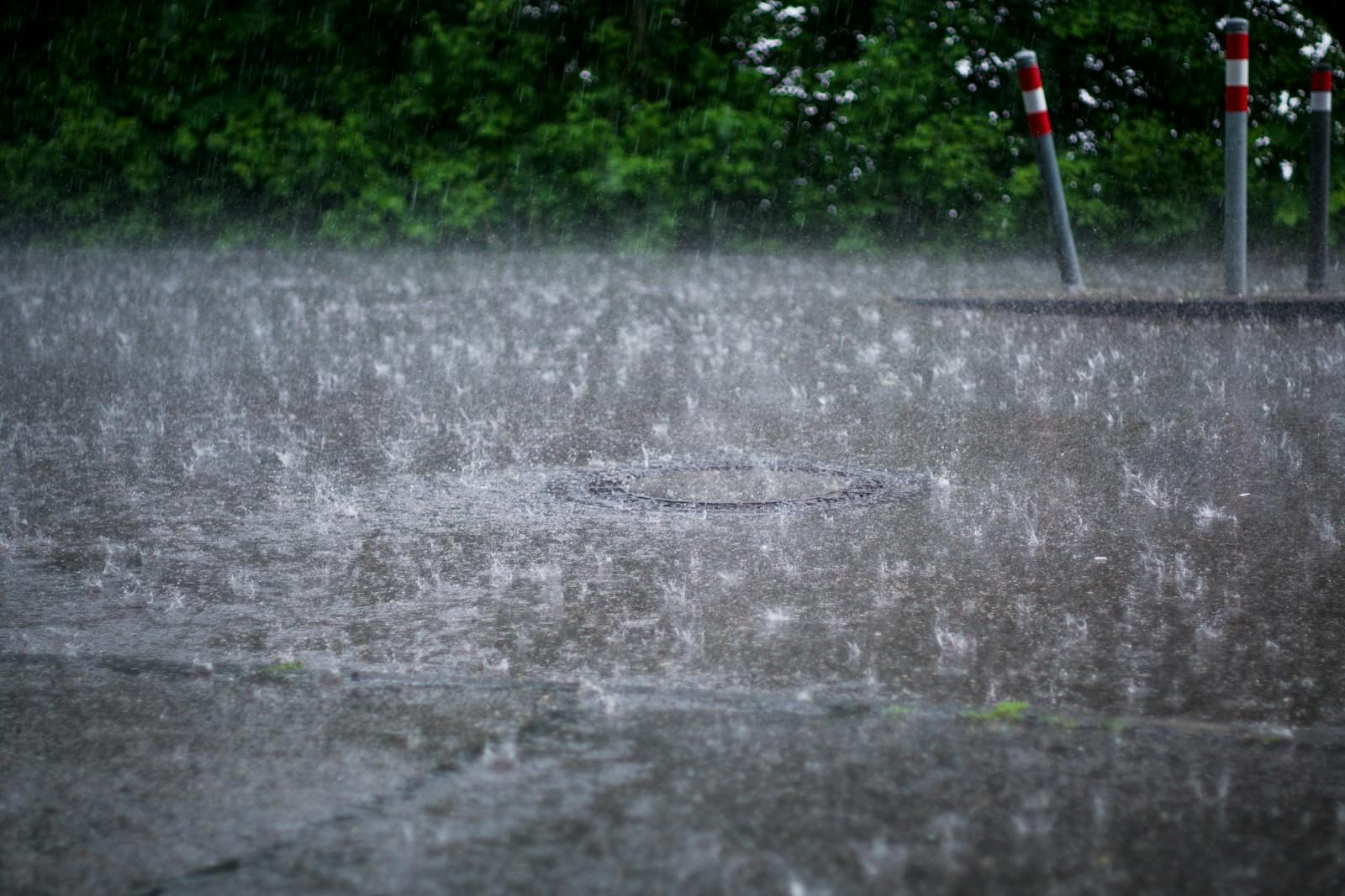 Hail-damaged vehicle parked outdoors